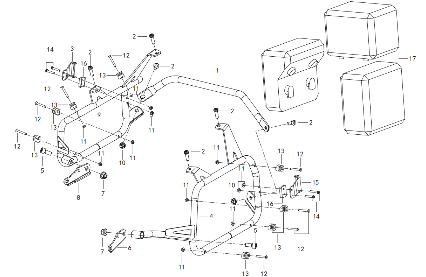 Kofferset- links/rechts/Topcase/Halterung Kofferset- links/rechts/Topcase/Halterung