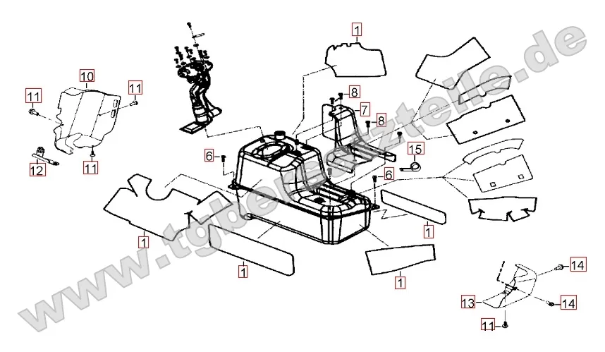 Hitzeschutz für Benzintank