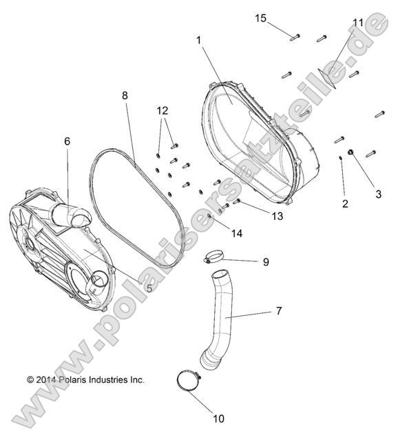 Drive Train, Clutch Cover and Ducting Drive Train, Clutch Cover and Ducting