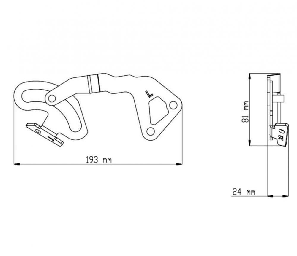 Puig Verstärkungsstütze für Touren Verkleidungsscheibe - BMW R1200 GS 2013-18 / R1250 GS 2018-22