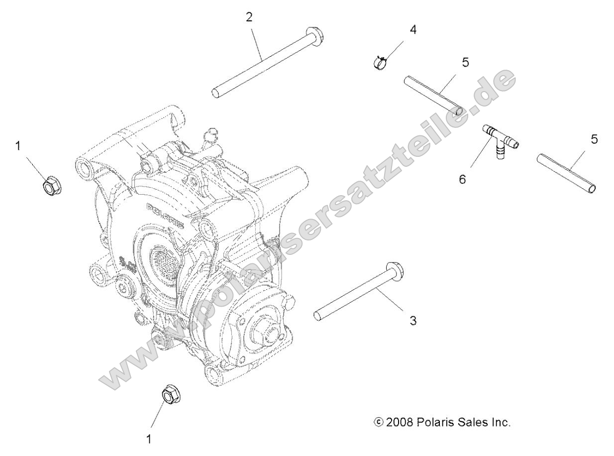 Drive Train, Gearcase Mounting, Rear Drive Train, Gearcase Mounting, Rear