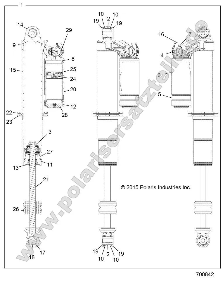 Suspension, Front Shock Internals Suspension, Front Shock Internals