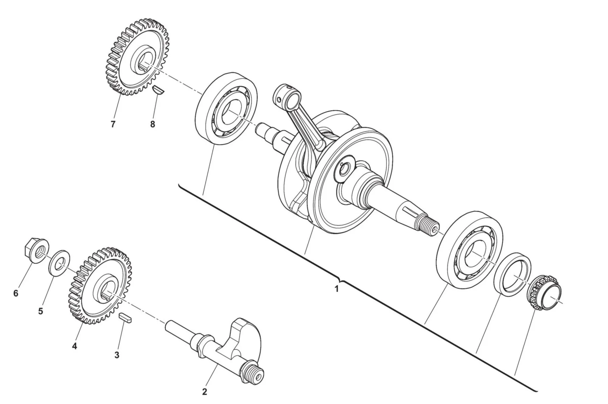 Kurbelwelle / Kolben Kurbelwelle / Kolben