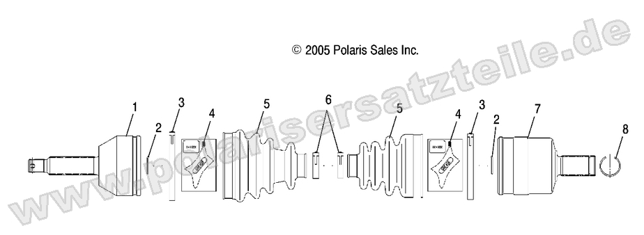 Drive Shaft, Rear, LH, RH