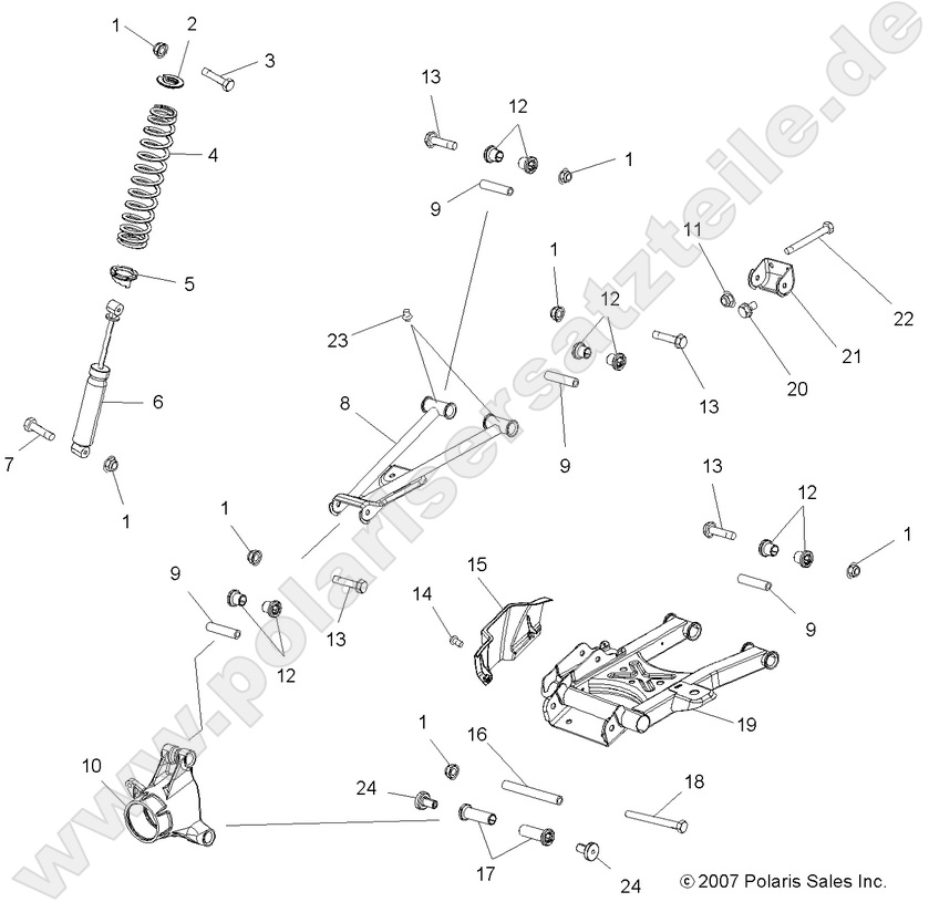 SUSPENSION, REAR SUSPENSION, REAR
