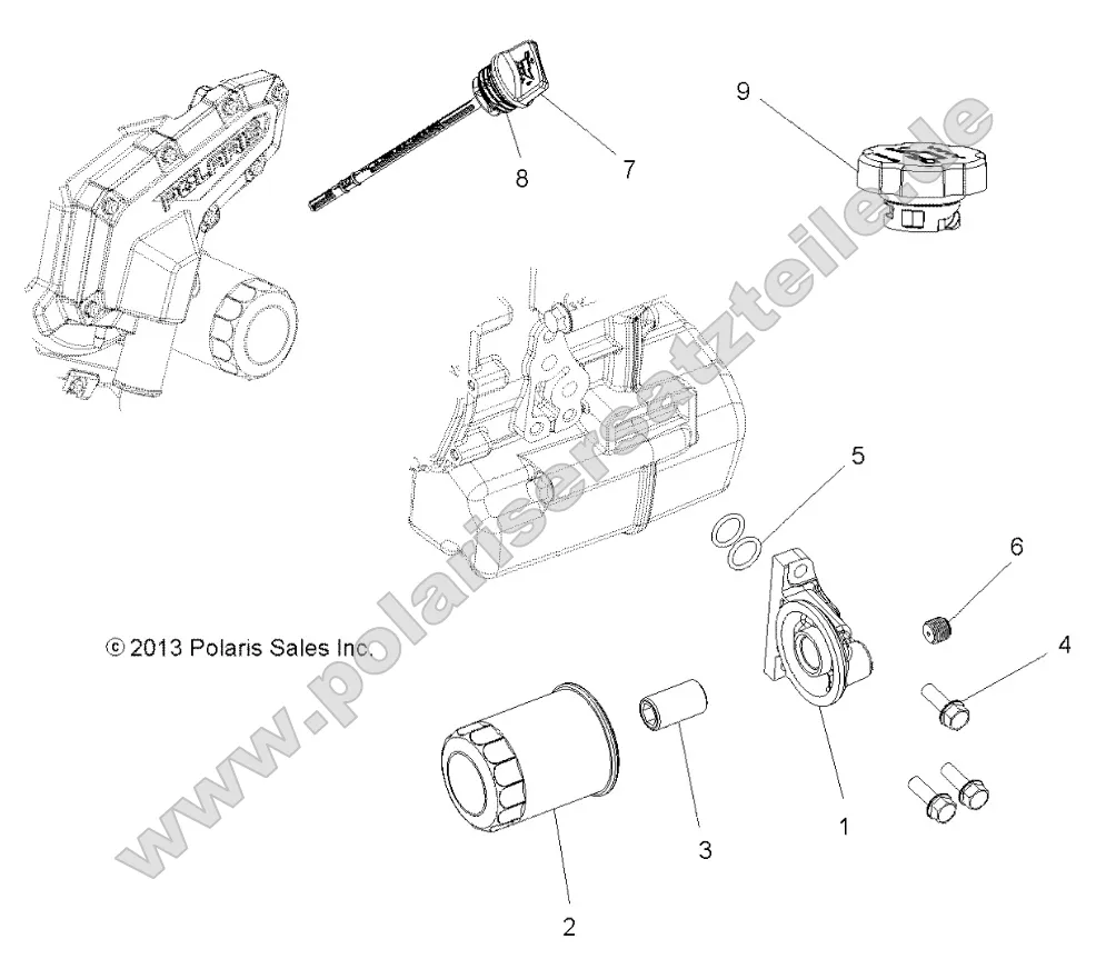 Engine, Oil Filter and Dipstick Engine, Oil Filter and Dipstick