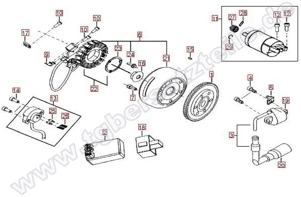 Lichtmaschine-Anlasser