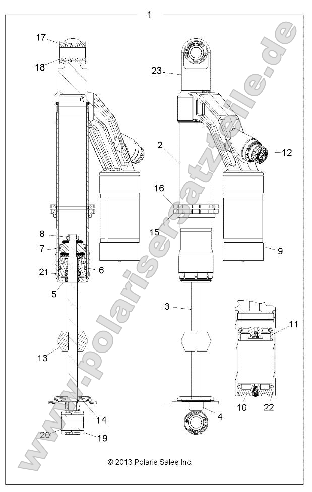 Suspension, Shock, Rear Suspension, Shock, Rear
