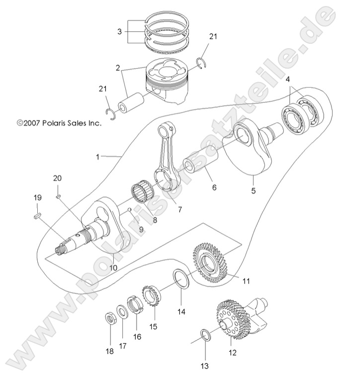 ENGINE, CRANKSHAFT and PISTON ENGINE, CRANKSHAFT and PISTON