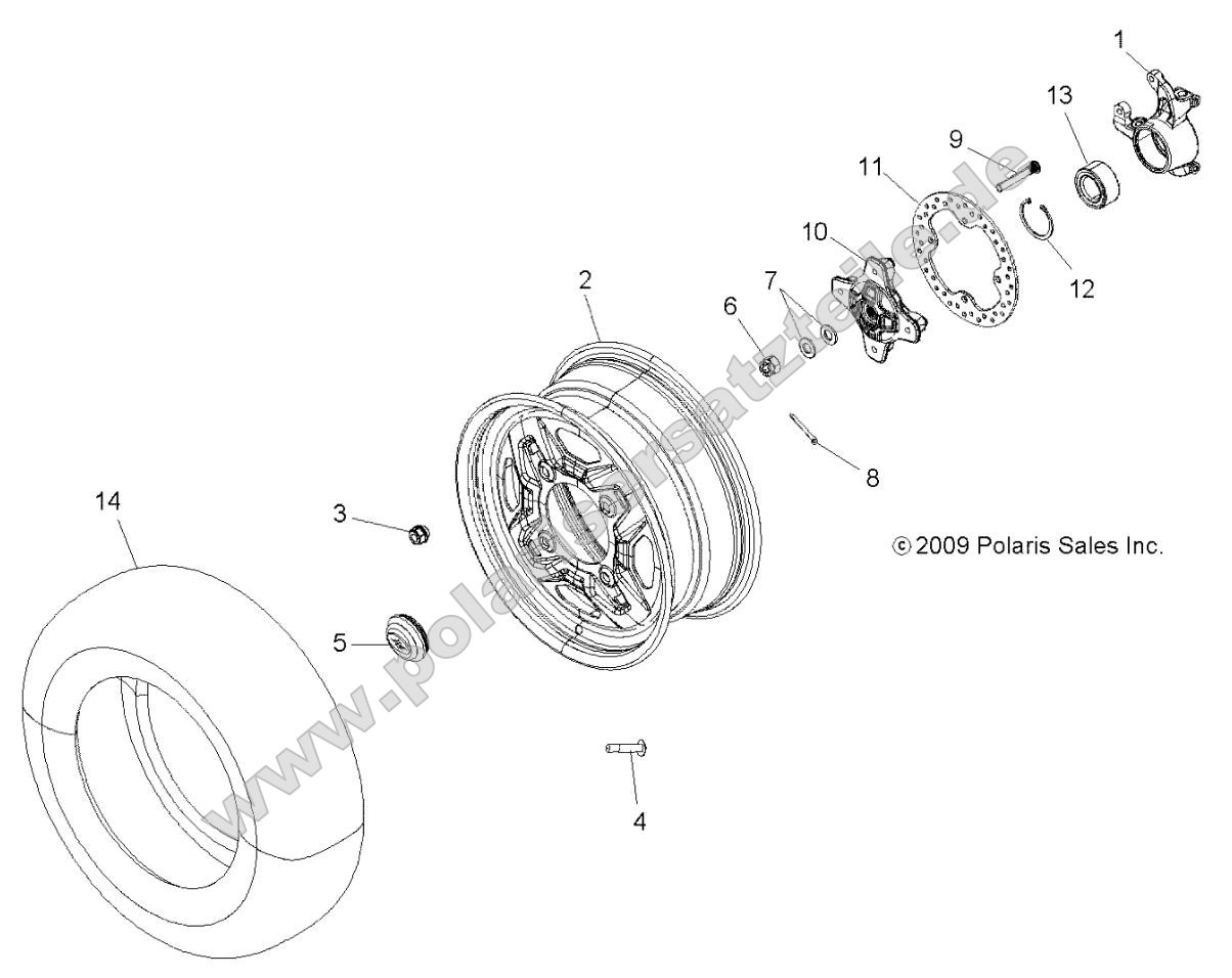 Wheels, Front and Hub