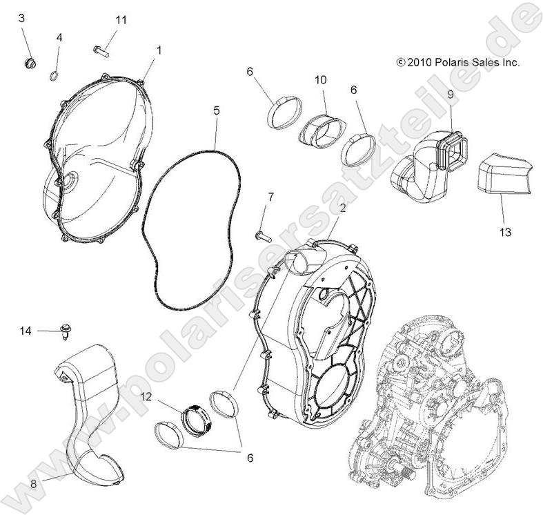 BODY, CLUTCH COVER BODY, CLUTCH COVER