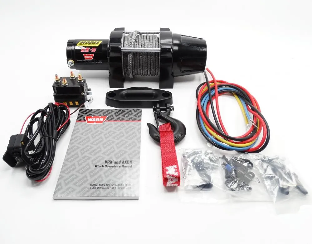 Moose Utility Division ATV Seilwinde 2500 VRX 25-S 12V 1134 kg Synthetikseil