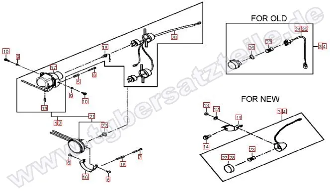 Scheinwerfer-Blinker vorne Scheinwerfer-Blinker vorne