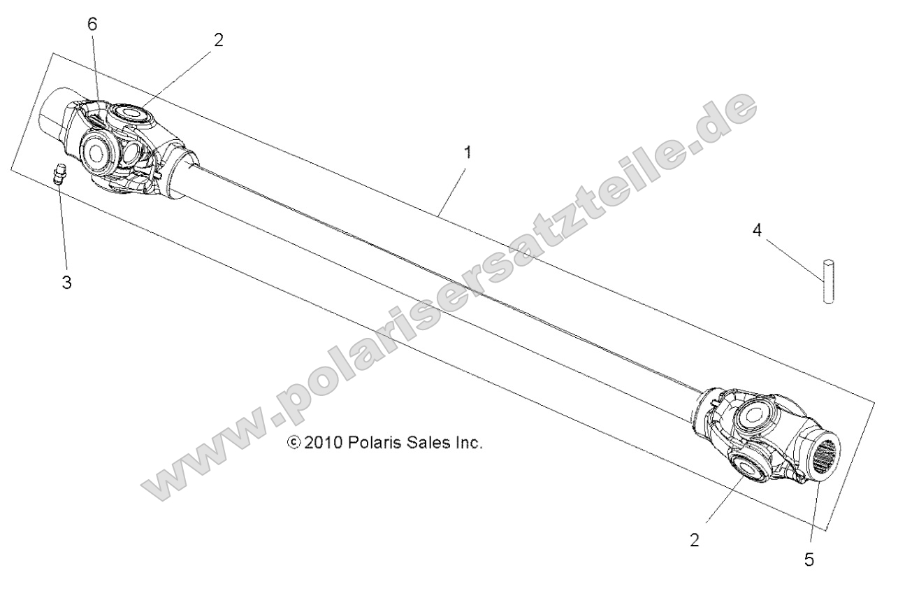 Drive Train, Prop Shaft, Front Drive Train, Prop Shaft, Front