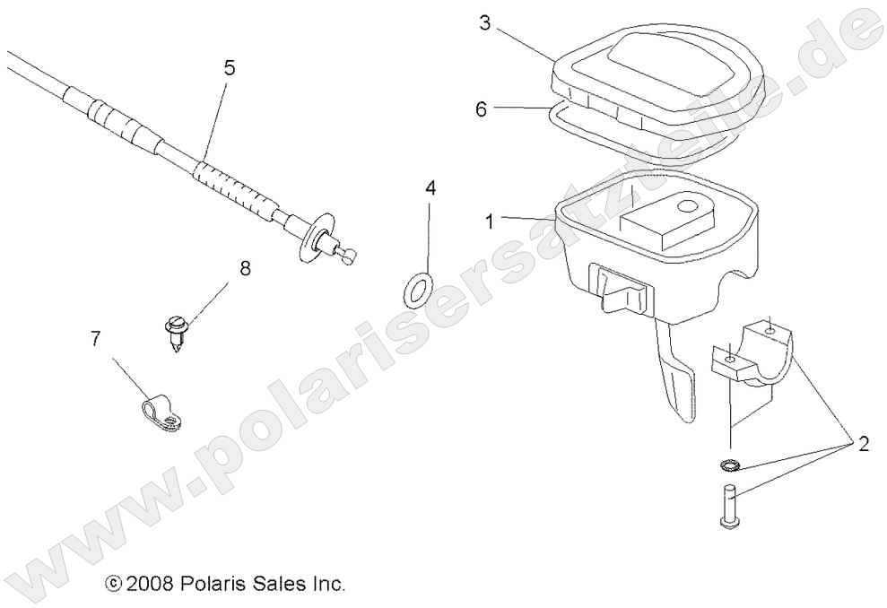 STEERING, CONTROLS and THROTTLE ASM. and CABLE STEERING, CONTROLS and THROTTLE ASM. and CABLE