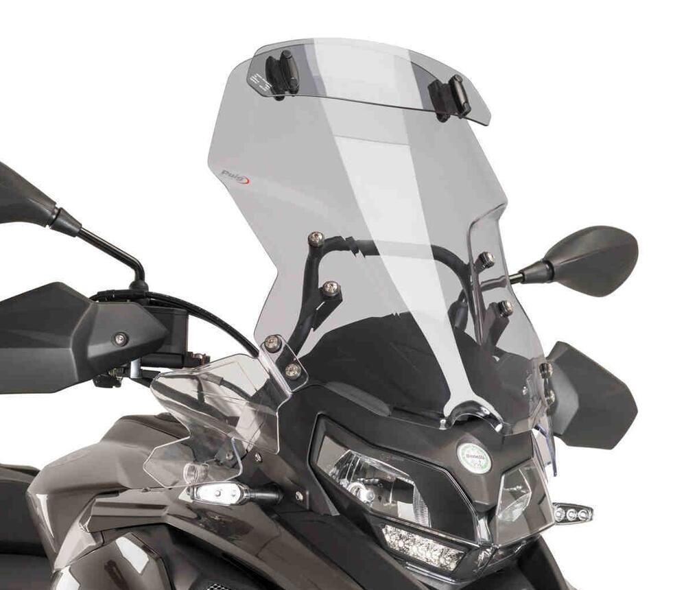 PUIG-TOURENCHEIBE-SPL-BENELLI-TRK502-16-18-GETOENT-9508H-1 PUIG Tourenscheibe + Spoiler getönt - BENELLI TRK 502 /X | QJ SRT 550 / 700 - 9508H