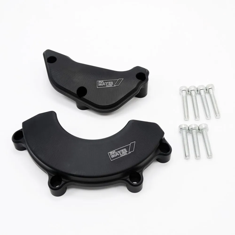 Racing CNC Motordeckelschutz Set schwarz Kawasaki ZX10R Ninja 2011-19