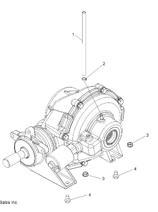 DRIVE TRAIN, REAR GEARCASE MOUNTING