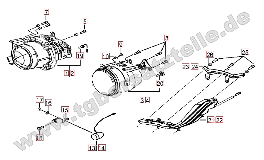 Scheinwerfer - Blinker vorne