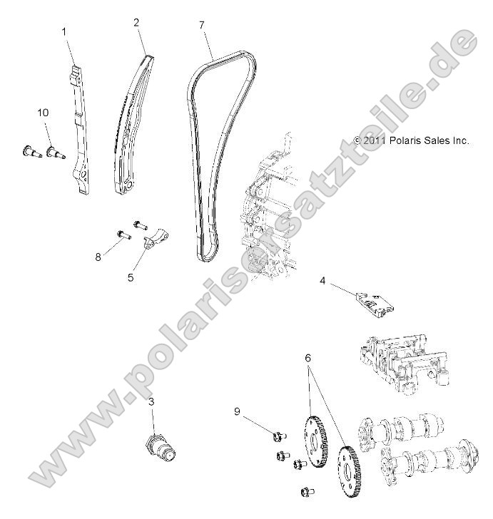Engine, Cam Chain and Sprocket Engine, Cam Chain and Sprocket