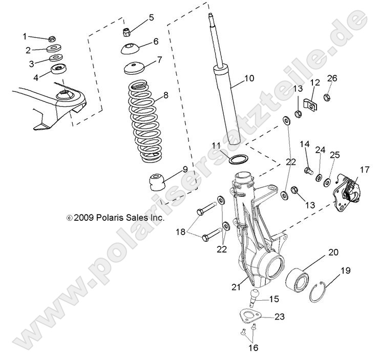 SUSPENSION, FRONT STRUT