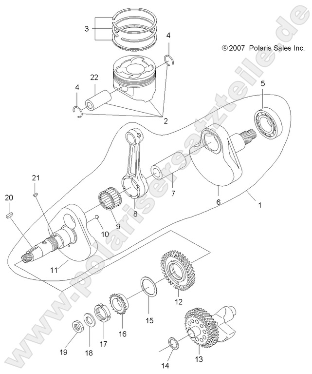 ENGINE, CRANKSHAFT and PISTON ENGINE, CRANKSHAFT and PISTON