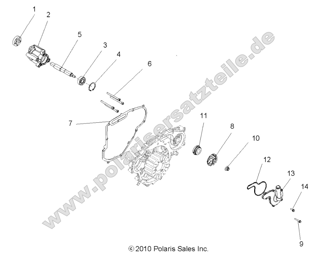 Engine, Oil Pump and Water Pump Engine, Oil Pump and Water Pump