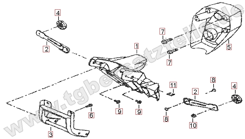Nummernschildhalter - Reflektor