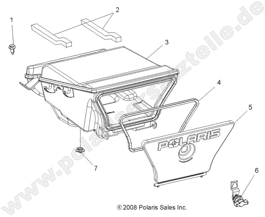 BODY, STORAGE BOX, REAR