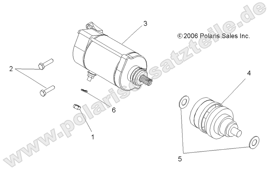 ENGINE, STARTING MOTOR