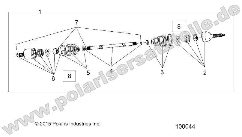 Drive Train, Front Half Shaft Drive Train, Front Half Shaft