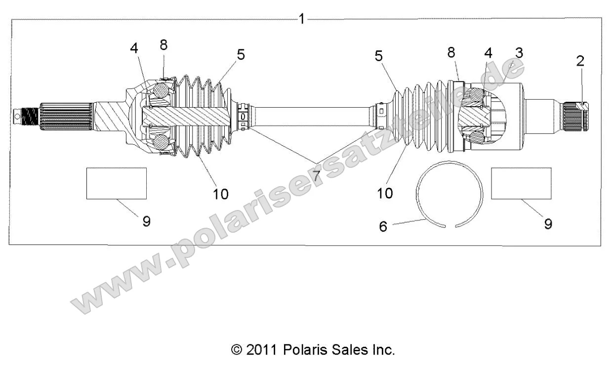Drive Train, Rear Half Shaft (to 4/25/16)