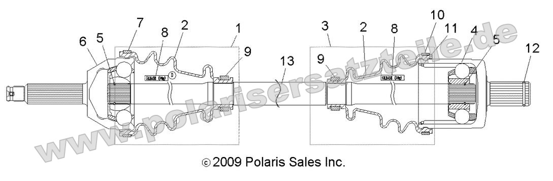 Drive Train, Front Drive Shaft