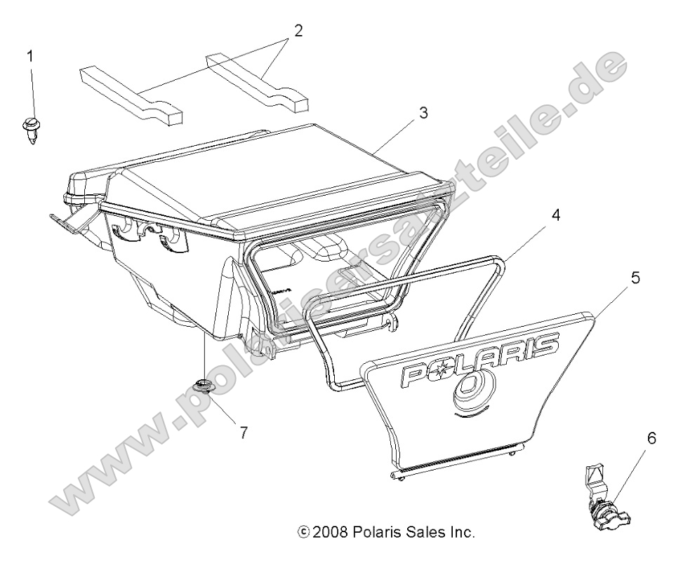 Body, Storage Box, Rear