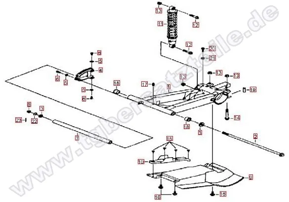 Schwinge hinten Schwinge hinten