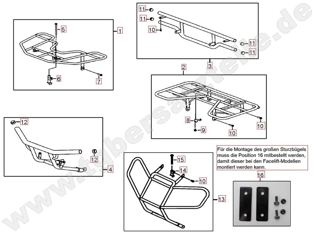 Gepäckträger vo. und hi.