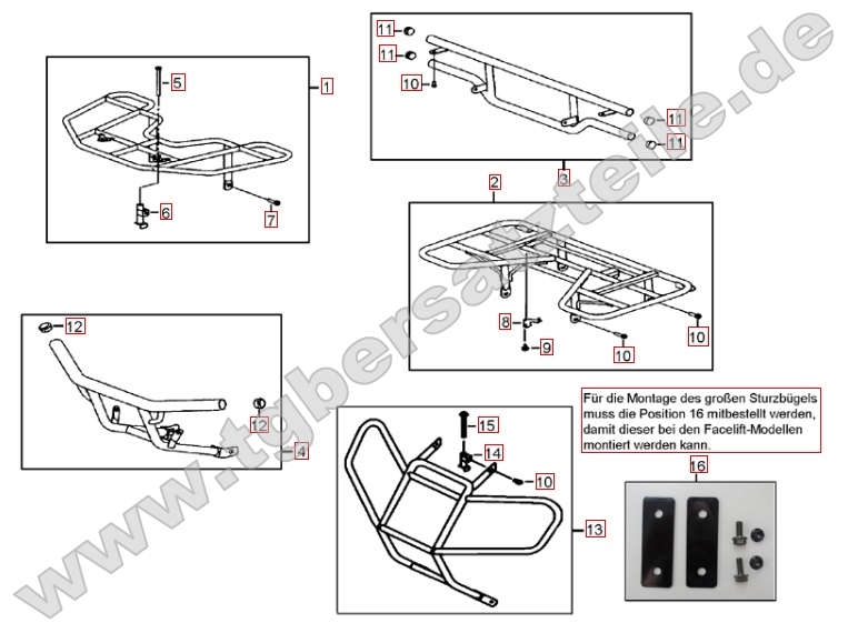 Gepäckträger vorne und hinten