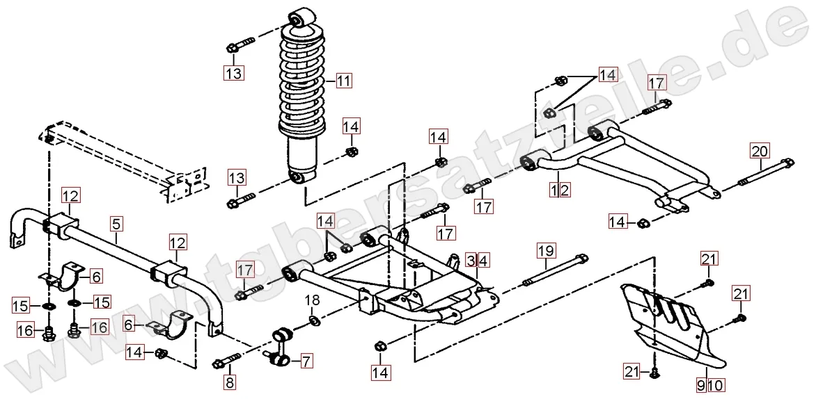 Federbein hinten Federbein hinten