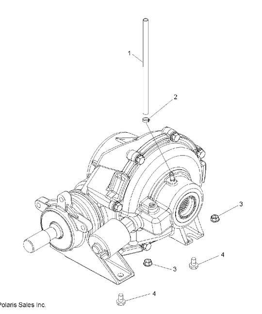 DRIVE TRAIN, REAR GEARCASE MOUNTING
