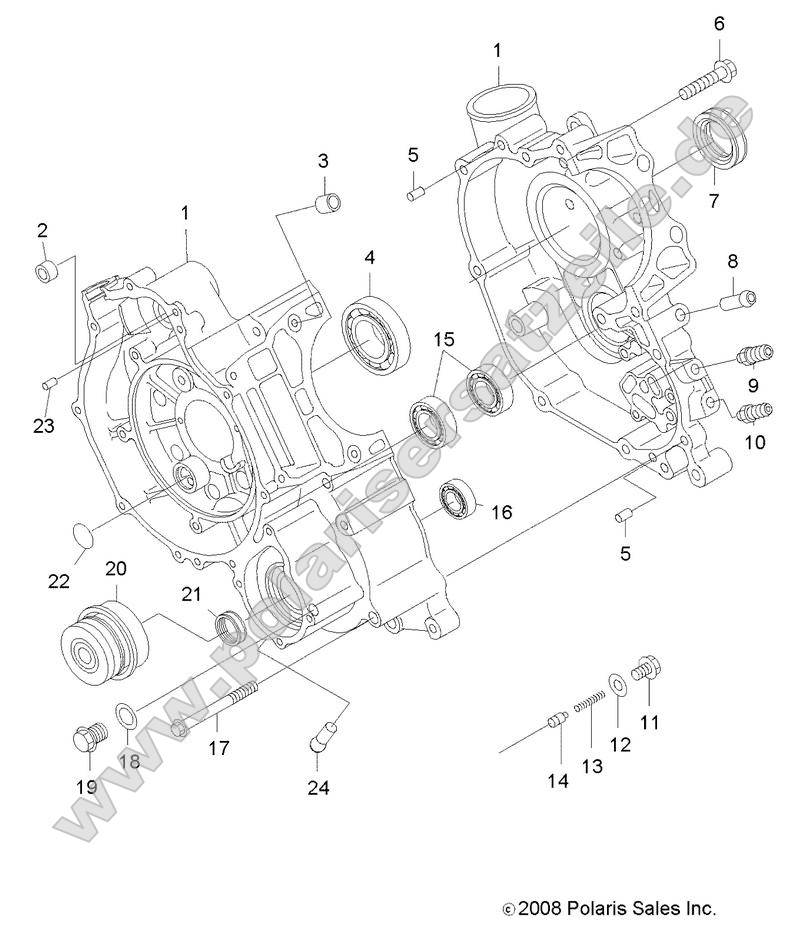 Engine, Crankcase Engine, Crankcase