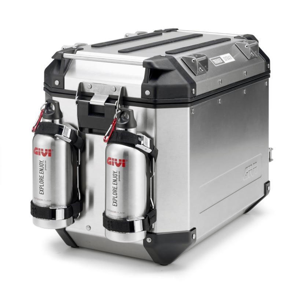 Givi Edelstahl Flaschenhalterung E162 für Trinkflasche STF500S