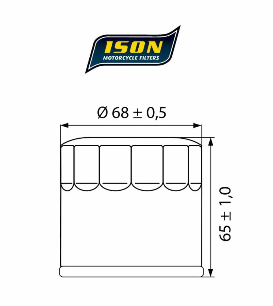 ISON Ölfilter 975 Suzuki AN 650 Burgman 2003-19