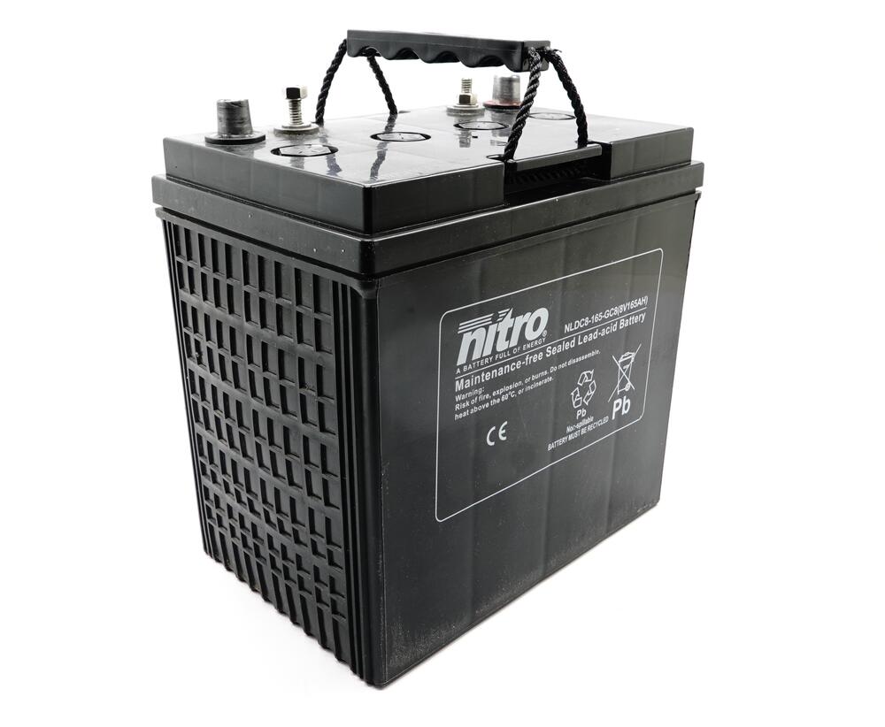Nitro Deep Cycle AGM Batterie NLDC8-165-GC8 - 8V 165AH - Golf Caddys / Golf Cars / Golfwagen