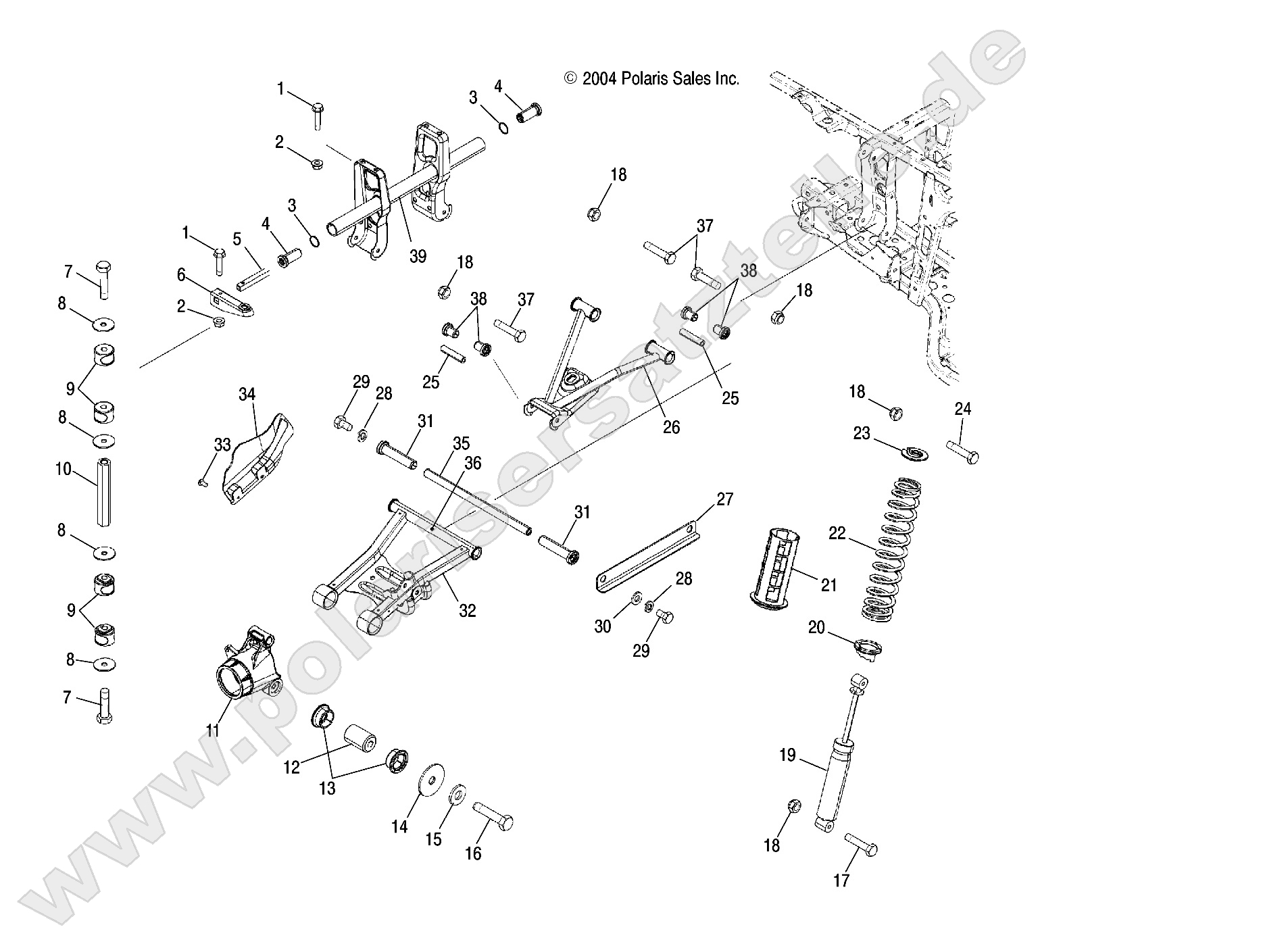 SUSPENSION, REAR SUSPENSION, REAR
