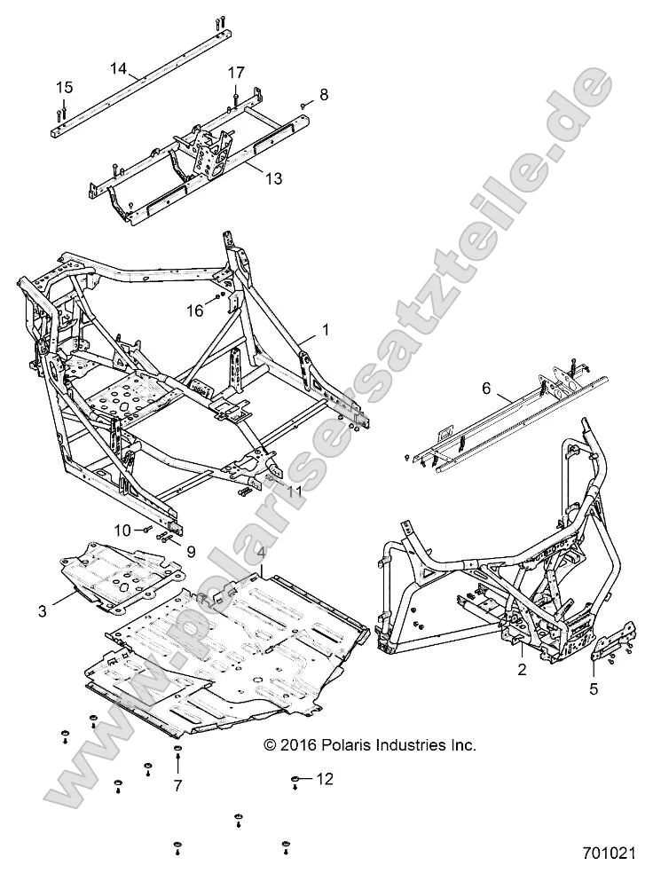 Chassis, Main Frame and Skid Plates Chassis, Main Frame and Skid Plates
