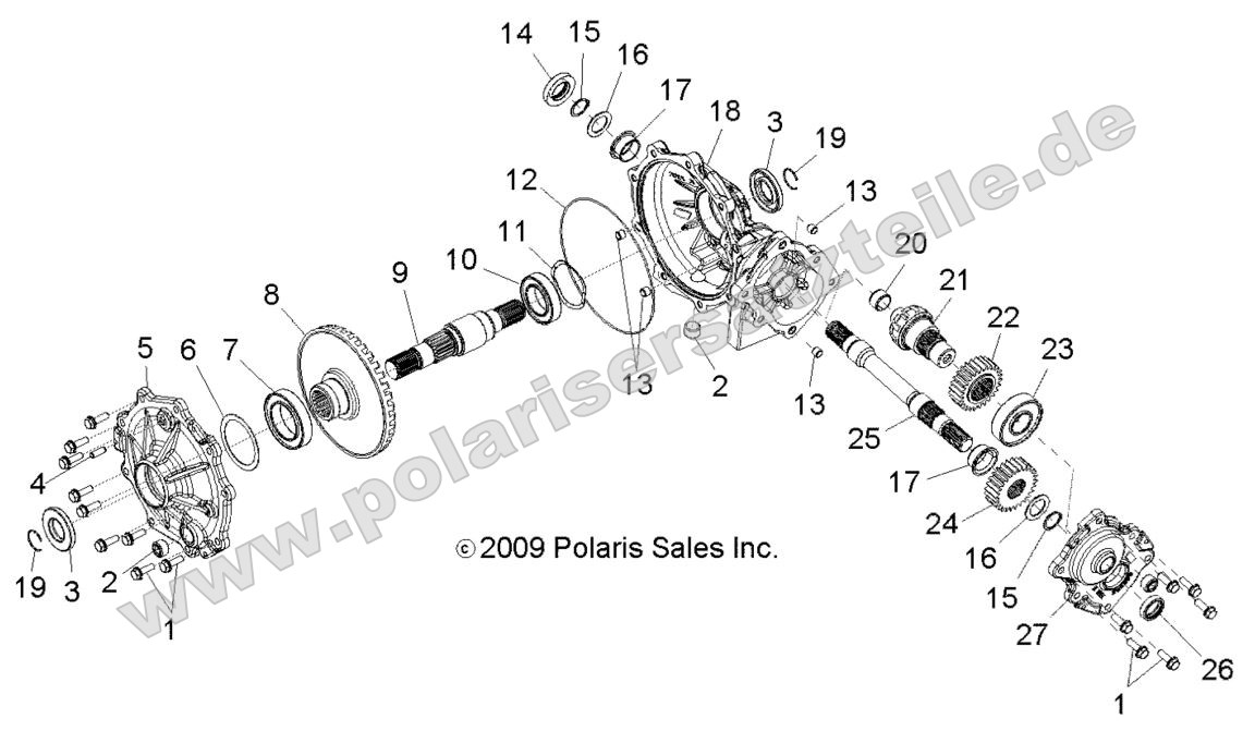 Drive Train, Mid Gearcase