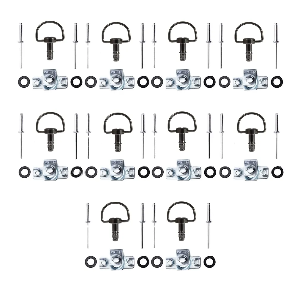 TMP Racing Verkleidung Bügel Schnellverschluss Set 17mm schwarz-chrom zum Nieten - 10 Stück TMP Racing Verkleidung Bügel Schnellverschluss Set 17mm schwarz-chrom zum Nieten - 10 Stück