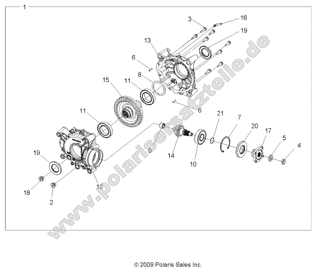 Drive Train, Rear Gearcase Internals