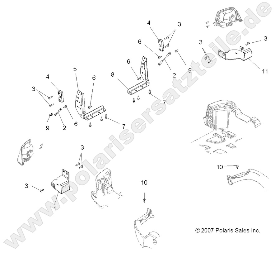 BODY, TAILGATE BRACKETS BODY, TAILGATE BRACKETS