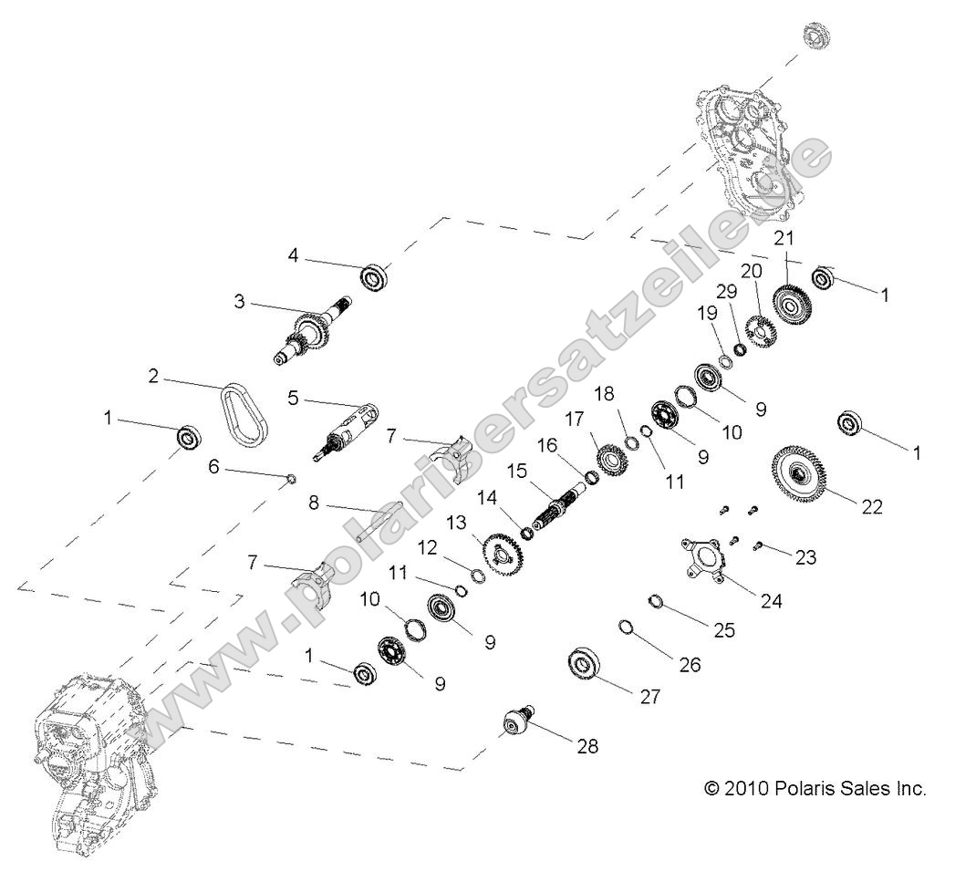 Drive Train, Main Gearcase internal